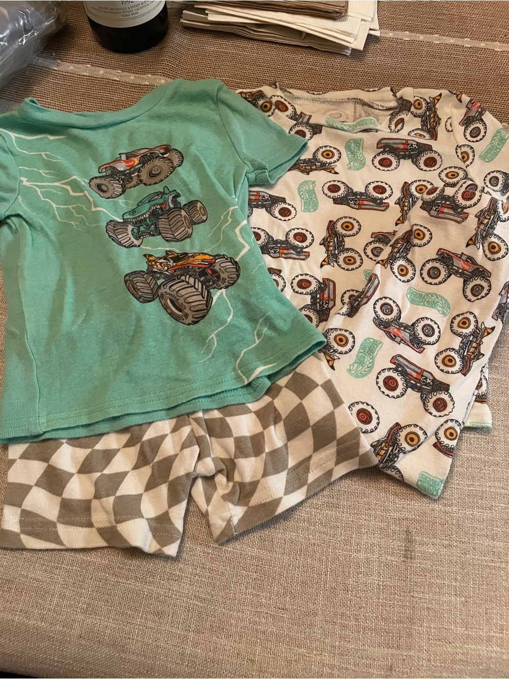 Kids Monster Truck Pajama Sets